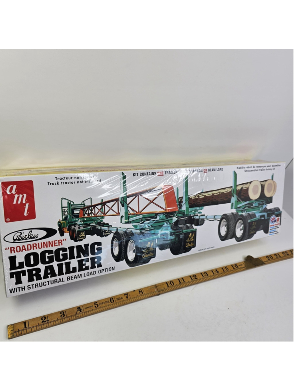 SEALED AMT 1103 Peerless "ROADRUNNER" Logging Trailer 1/25 Model Kit NEW